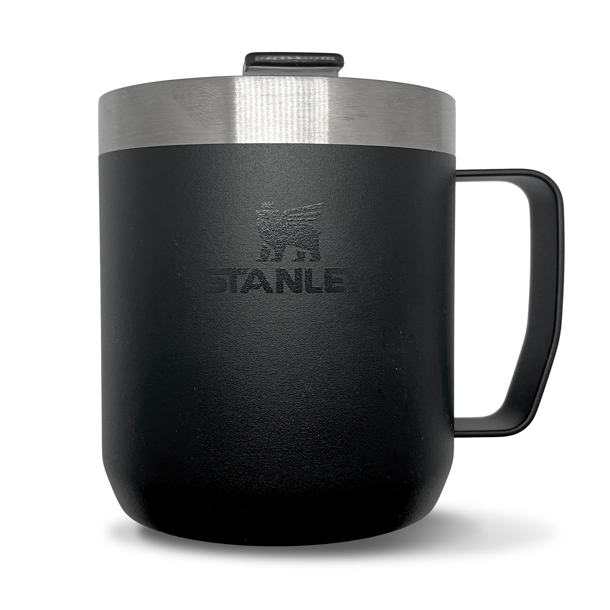 Donut Kitty Stay-Hot Camp Mug | Black 12oz Stanley - Image 3
